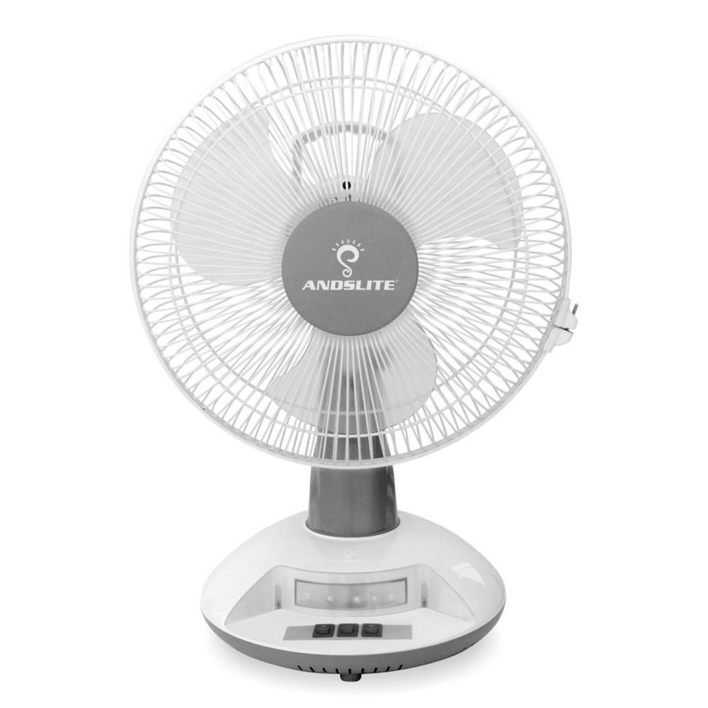 Andslite Elegant Plus Rechargeable Table Fan with Inbuilt LED Light