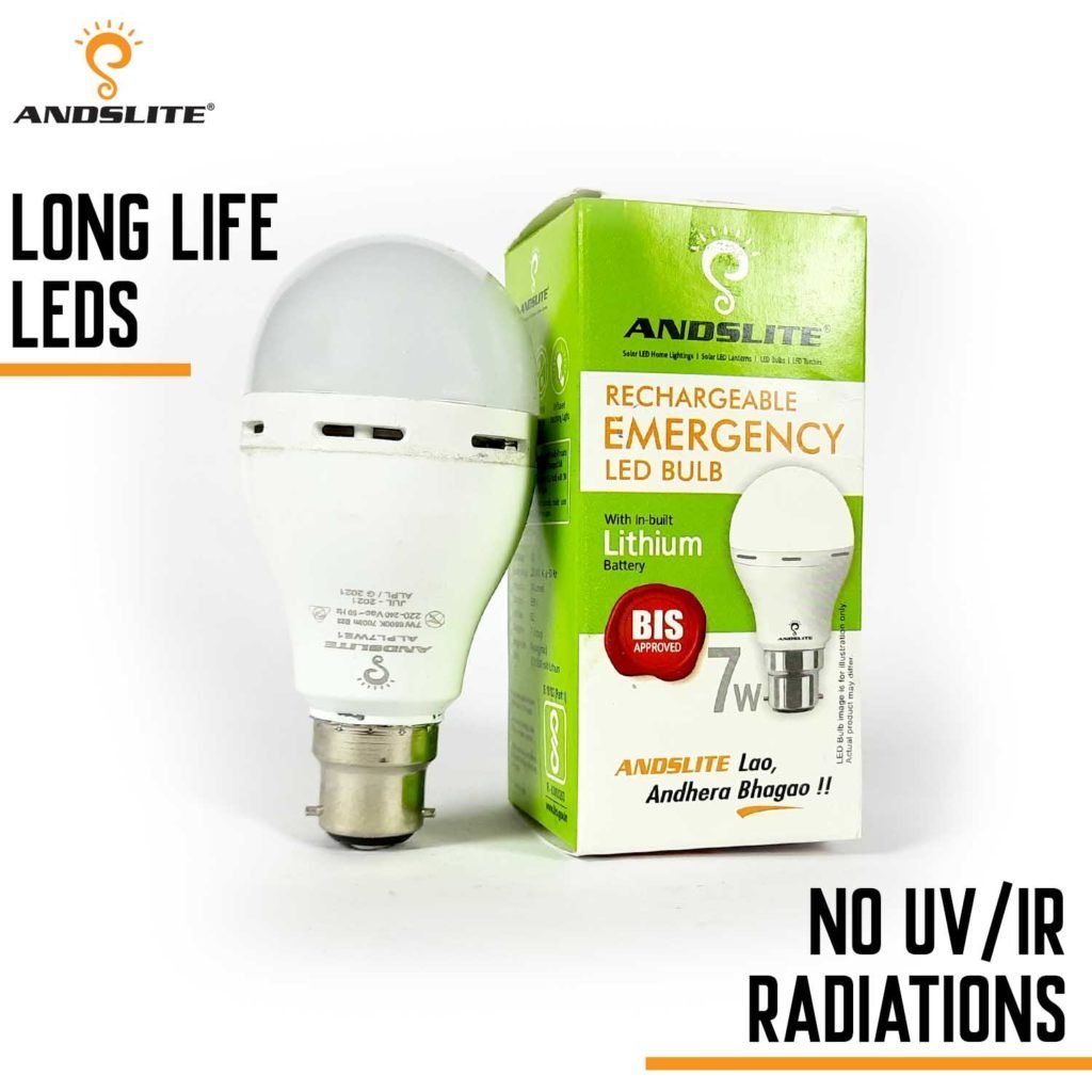 Andslite Hi Lite 7W Rechargable LED Bulb - Image 3