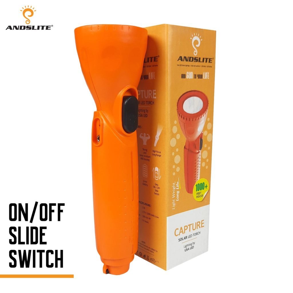 Andslite Capture LED Rechargable Torch with Adapter - Image 2