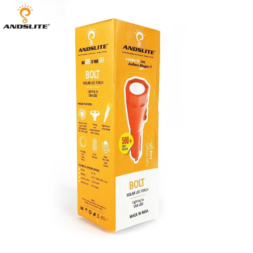 Andslite Bolt Plus LED Rechargable Torch - Image 3