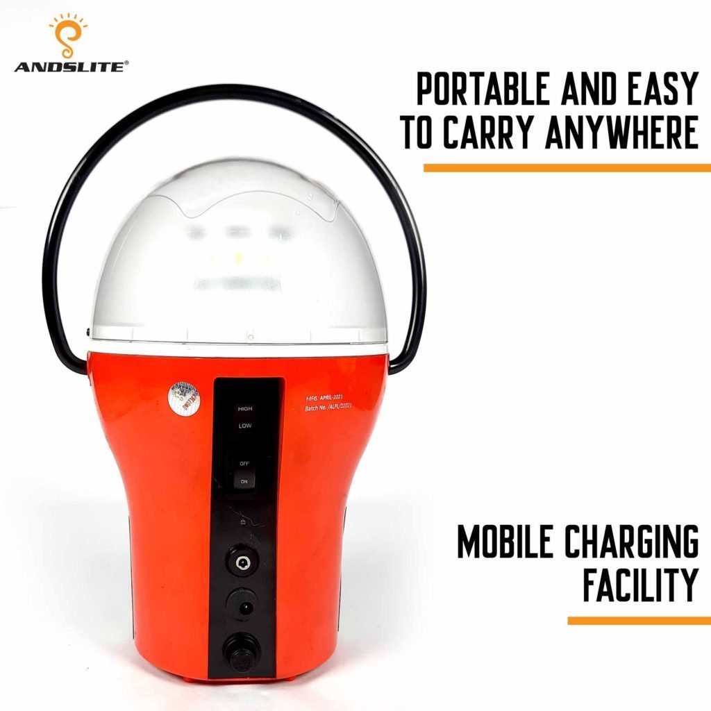Andslite Globe LED Solar Rechargable Lantern - Image 3
