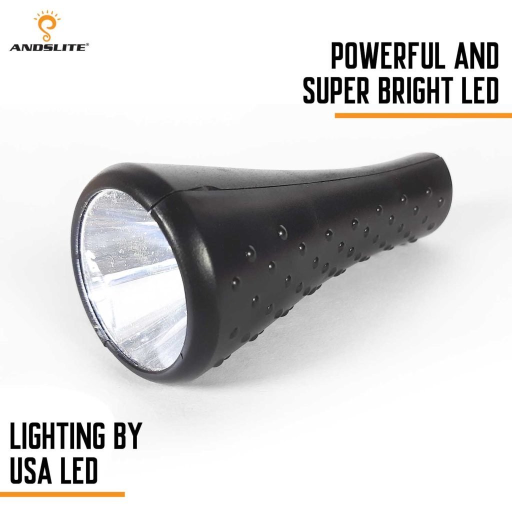 Andslite VIP Plus LED Rechargeable Torch with 5+ Hours Backup - Image 4