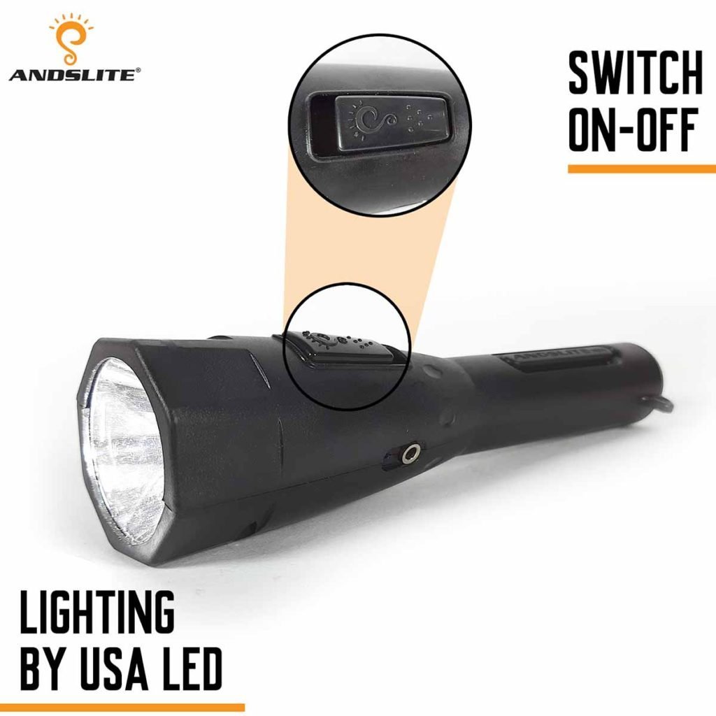 Andslite Bolt Plus LED Rechargable Torch - Image 2
