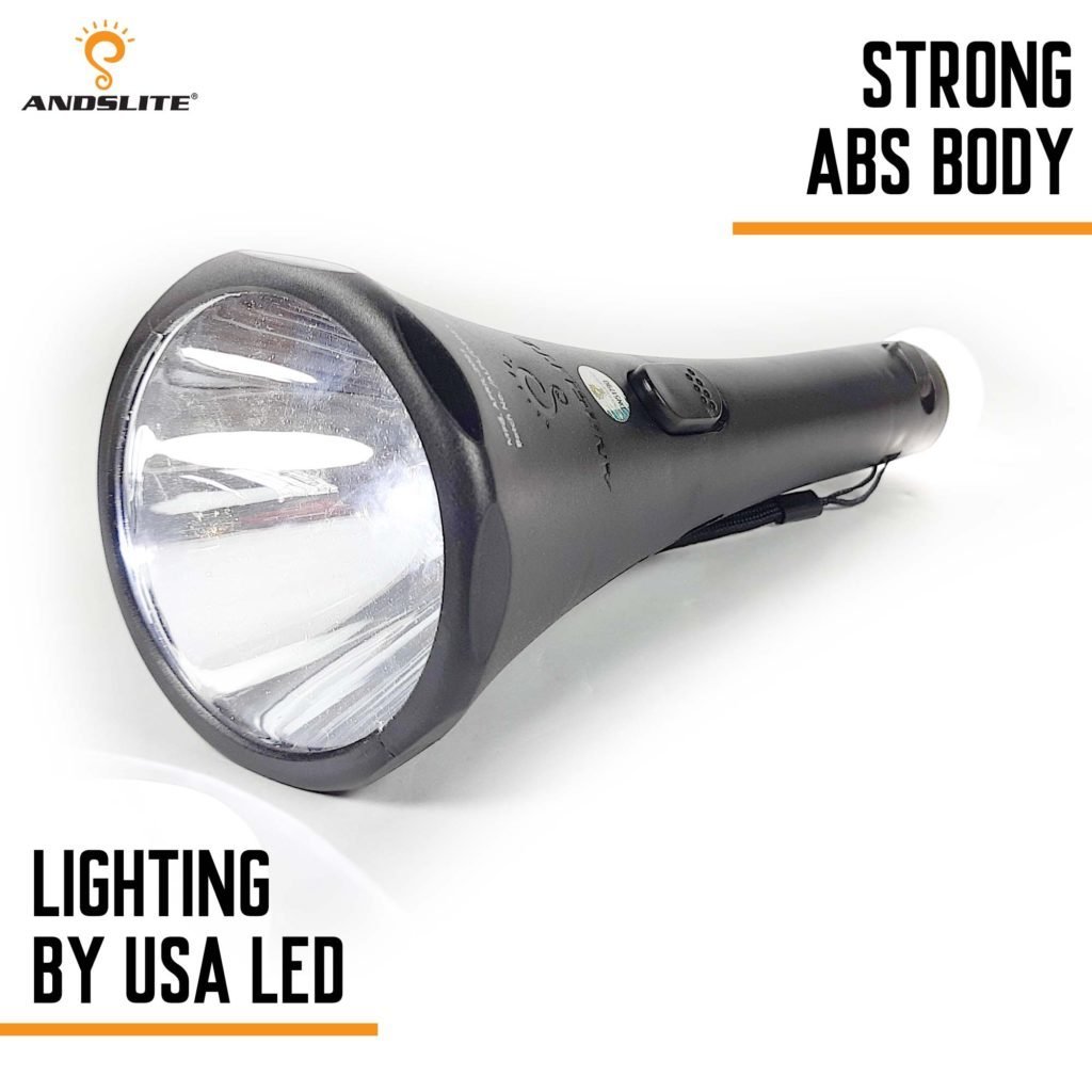 Andslite Jupitor LED Rechargable Torch with Adapter - Image 3